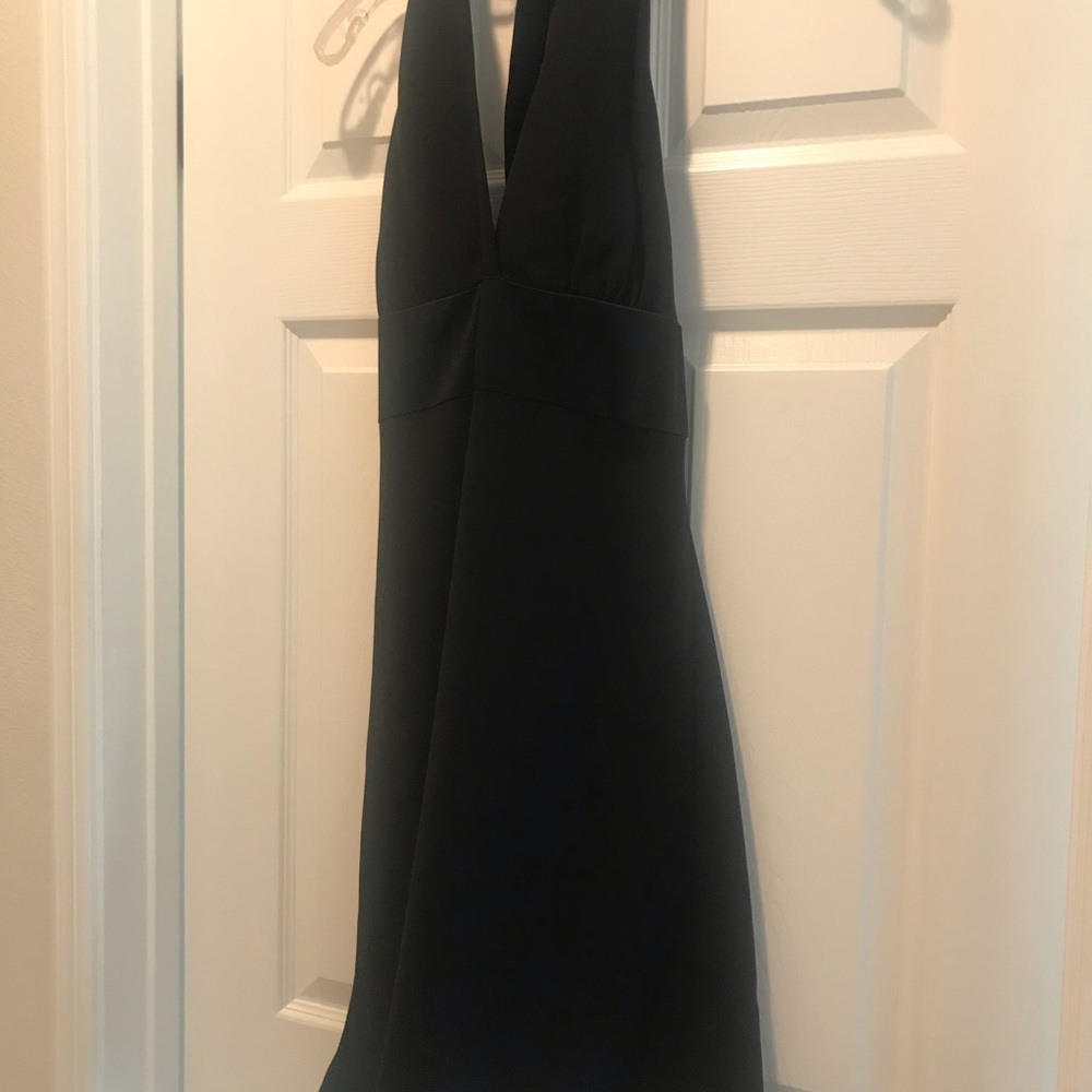 Black halter dress